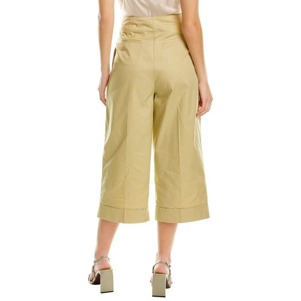 Rebecca Taylor Womens  Compact Twill Pant, Yellow - Picture 2 of 3